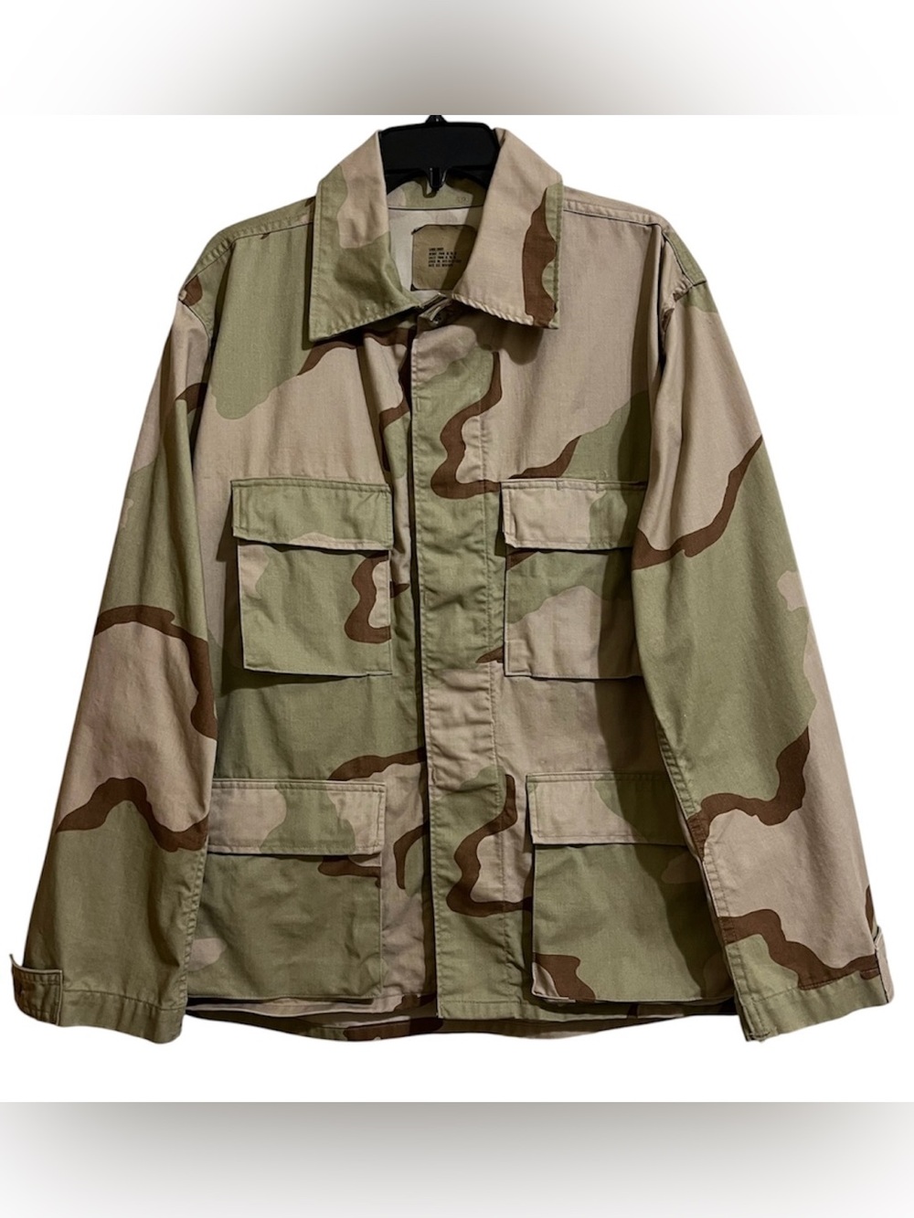 American Apparel Desert Camo Military Field Jacket Size Large Pockets